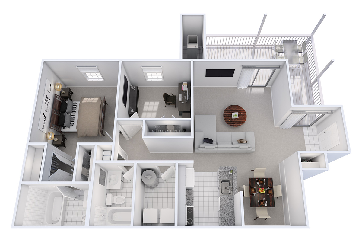 New Ideas 1 Bedroom Luxury Apartment Floor Plans, Great!